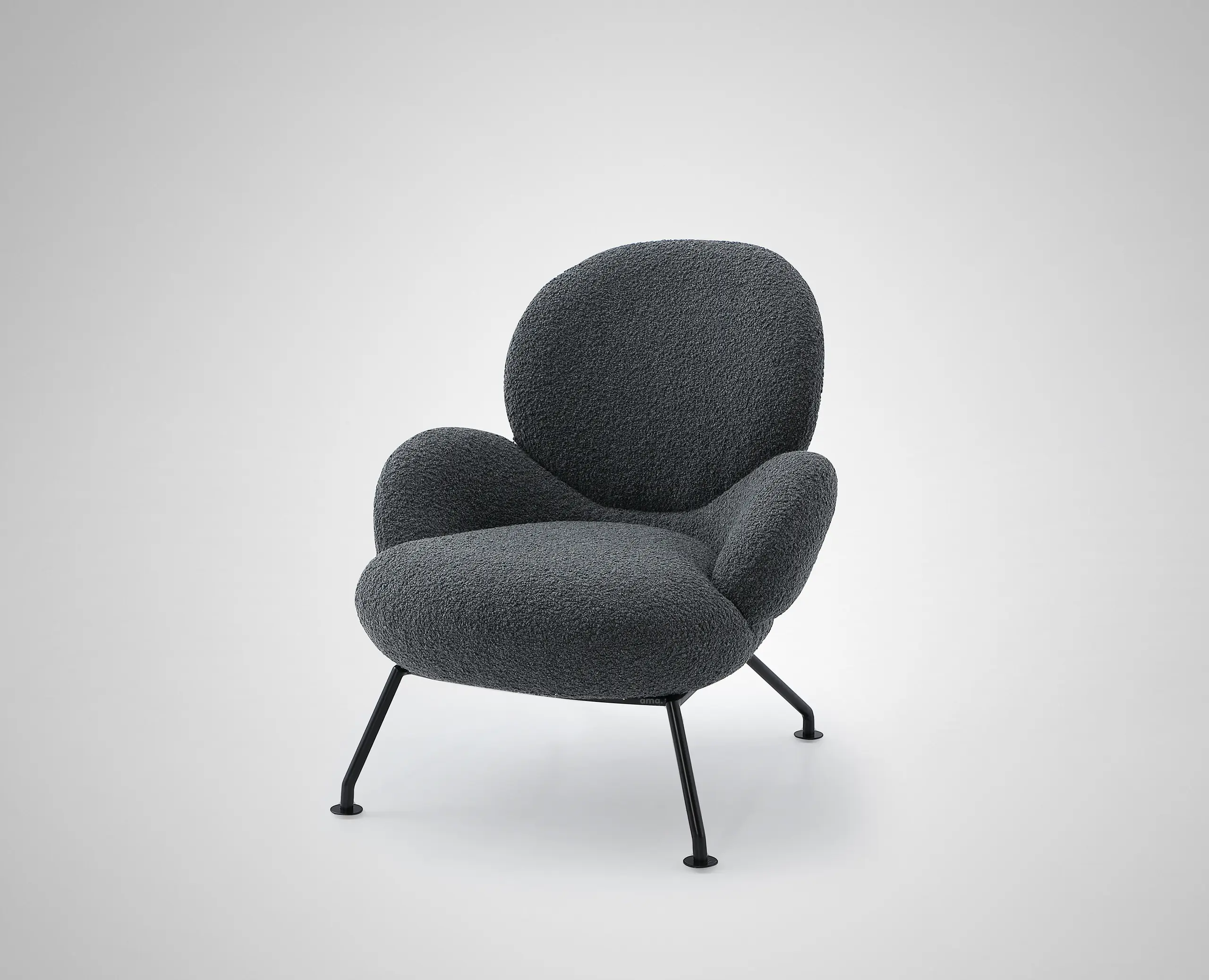 Boucle Fabric Armchair